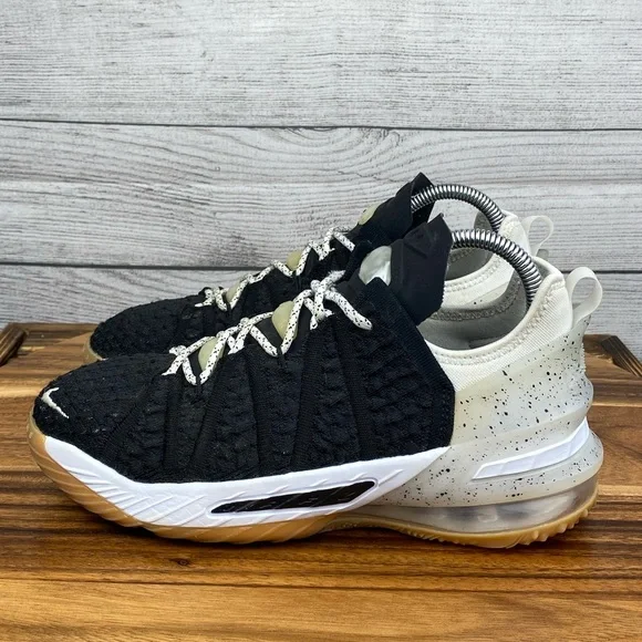 Lebron 18 Black White Gum Nike Shoes Nike Lebron Black White Gum